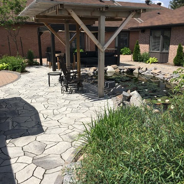 Retirement home pond & entrance