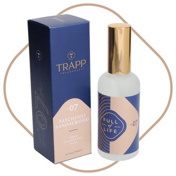 Trapp Home Fragrance Mist, 3.4 oz., No.07 Asiatic Patchouli  & Sandalwood, Cedar