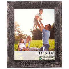 11X14 Rustic Smoky Black Picture Frame With Plexiglass Holder 11X14 Rustic Smoky Black Picture Frame With Plexiglass Holder