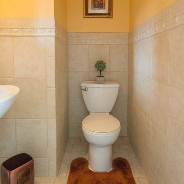 Tuscan Backsplash & Powder Room In Bowie