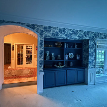 Wallpaper installation Living Room in Aurora