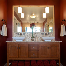 Master Bath Farmhouse Vessel Vanity
