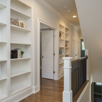 Hallway Built-In Bookshelves