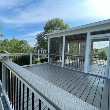 Trex Transcend Gravel Path Deck and Screened Porch
