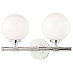 Hudson Valley Lighting - Bowery 2-Light Bath Bracket, Polished Nickel - Features: