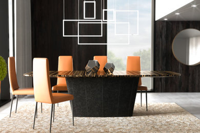 Example of a dining room design in Orlando