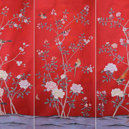 Hand painted Chinoiserie wallpaper - Products