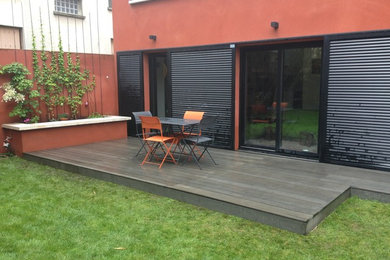 Aménagement d'une terrasse.