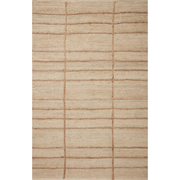 Loloi II Bodhi BOD04 Ivory and Natural Area Rug, 7'9"x9'9"