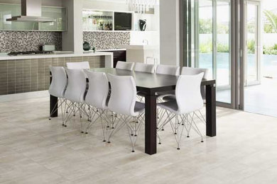 Example of a transitional dining room design in Phoenix