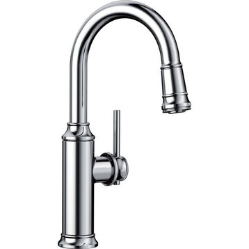 Blanco Empressa 1-Handle Pull-Down Bar Faucets, Polished Chrome