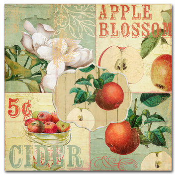 Color Bakery 'Apple Blossoms I' Canvas Art, 14"x14"
