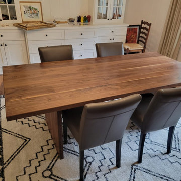 Walnut Slab Base Dining Table
