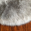 LAMBZY Genuine Sheepskin, Lignt Grey, 3'6"x5'6"