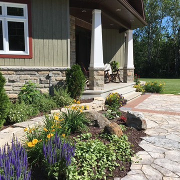 Front yard flower bed
