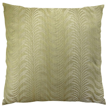 Plutus Delicate Waves Handmade Throw Pillow, Double Sided 12"x25"