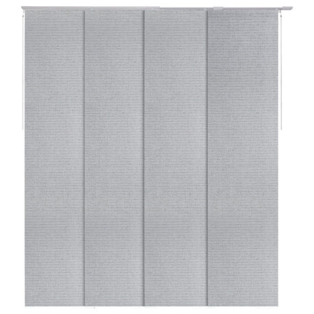 Adjustable Sliding Panel Track Blind 45.8"-86" W x 96" L, Classic, Diamond Silve