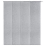 GoDear Design - Adjustable Sliding Panel Track Blind 45.8"-86" W x 96" L, Classic, Diamond Silve - •Made from Natural Woven Blended : 76% Paper + 24% Poly