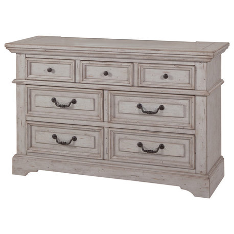 American Woodcrafters Stonebrook Double Dresser, Antique Gray 7820-260