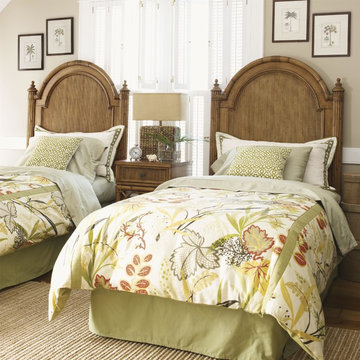 Twin-Size Belle Isle Headboard With Bamboo Accents