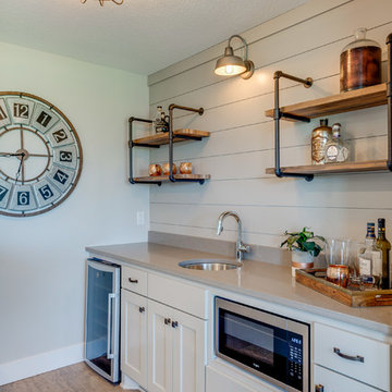 Shiplap Walk Around Wet Bar