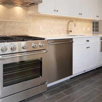 Range Wall with Custom Cabinets