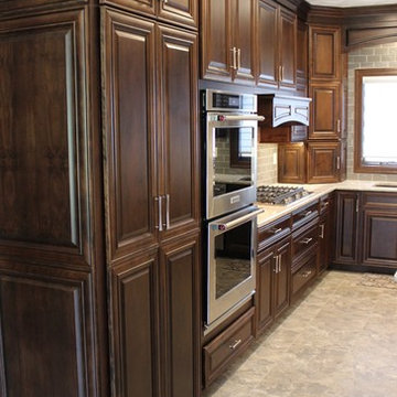 Geneseo, IL- Rich Mocha Stained Cabinets and Cambria Berwyn Quartz Kitchen