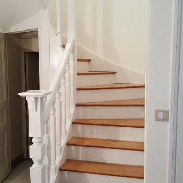 Rénovation d'un escalier en bois, à Nantes (44)