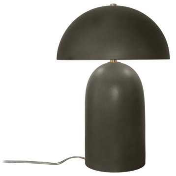 Tall Kava Table Lamp, Pewter Green