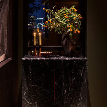 Saint Cecilia Entry with Hervé Langlais Marble Console