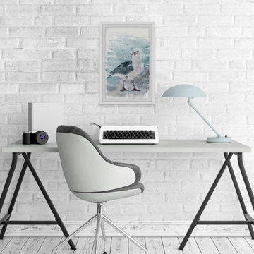 "Left Alone" Framed Painting Print