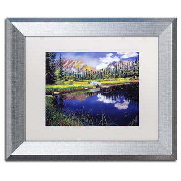 Glover 'Reflections in Solitude' Art, Silver Frame, 11"x14", White Matte