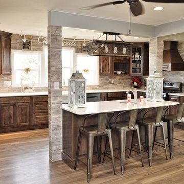 Rensselaer, IN. Haas Signature Collection. Open Farmhouse Kitchen