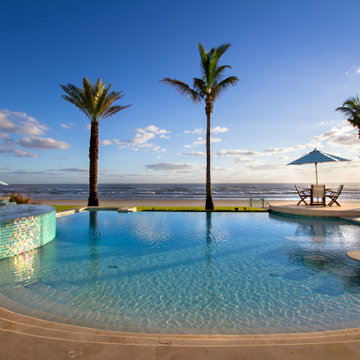Free Form Oceanfront Pool with Infinity Edge
