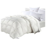 Egyptian Bedding - Luxurious Siberian Goose Down Comforter 1200 Thread Count, 50 Oz, Twin XL, White - Package contains One White Goose Down Comforter in a beautiful zippered package. Wrap yourself in these 100% Egyptian Cotton Superior Down Comforters that are truly worthy of a classy elegant suite, and are found in world class hotels. Woven to a luxurious 1200 threads per square inch,these fine Down Comforters are crafted from Long Staple Giza Cotton grown in the lush Nile River Valley since the time of the Pharaohs. Comfort, quality and opulence set our Luxury Bedding in a class above the rest. The ultimate in luxury! this amazing light 750 + fill power goose down comforter floats within a 1200 Thread count 100% Egyptian cotton .The result is a comforter so luxurious and soft, you will believe you are truly covering with a cloud, night after night. Warranty only when purchased from Egyptian Bedding Reseller.