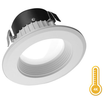 NICOR D-Series 3" White Dimmable LED Recessed Downlight, Bright White (4000k)