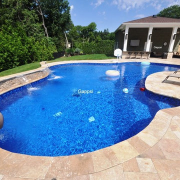Back Yard Designed by Giuseppe Abbrancati and Built by Gappsi in Dix Hills NY