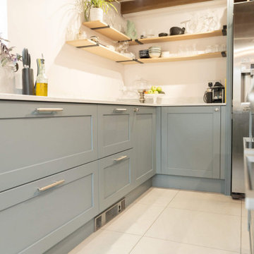 Blue Shaker Kitchen in Brockenhurst