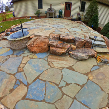 Natural Stone Backyard Makeover
