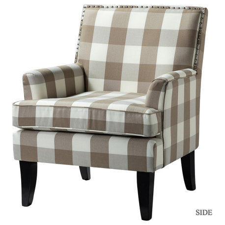 Herrera Classic Armchair With Pattern, Buffalo Beige