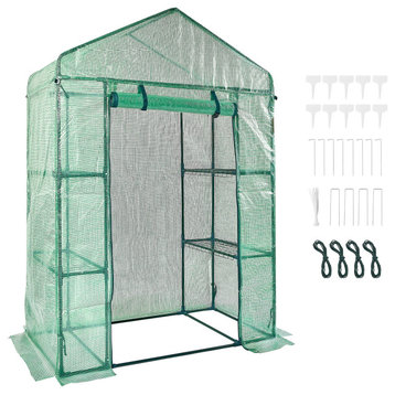 VEVOR Walk-in Greenhouse Portable Green House With Shelves 4.6 x 2.4 x 6.7 '