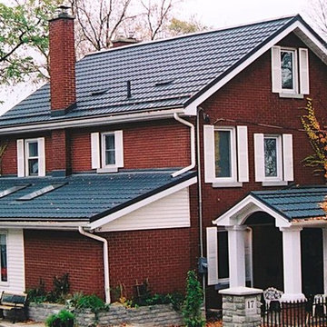 Houses with Hy-Grade's permanent steel roofing "cure"