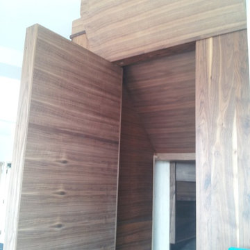 Walnut book case