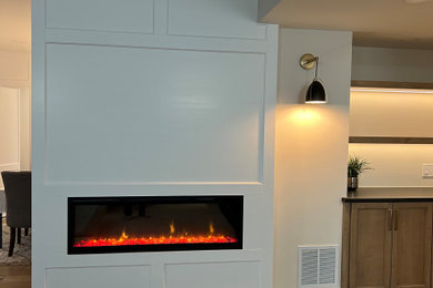 Transitional home design photo in Chicago