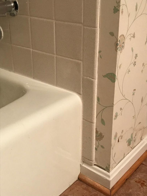 How to finish tile edge, at tubshower?