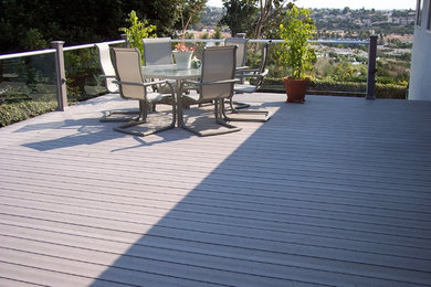 Trendy rooftop deck photo in San Luis Obispo with no cover