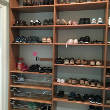 Mudroom storage and coat closet