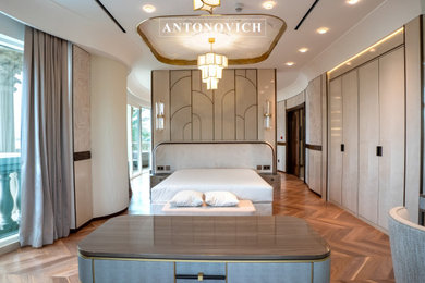 Inspiration for a modern bedroom remodel in Other