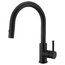STYLISH Single Handle Pull Down Matte Black Kitchen Faucet