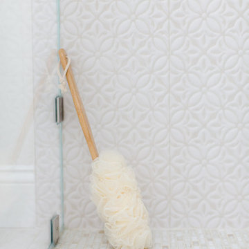 Textured White Bathroom